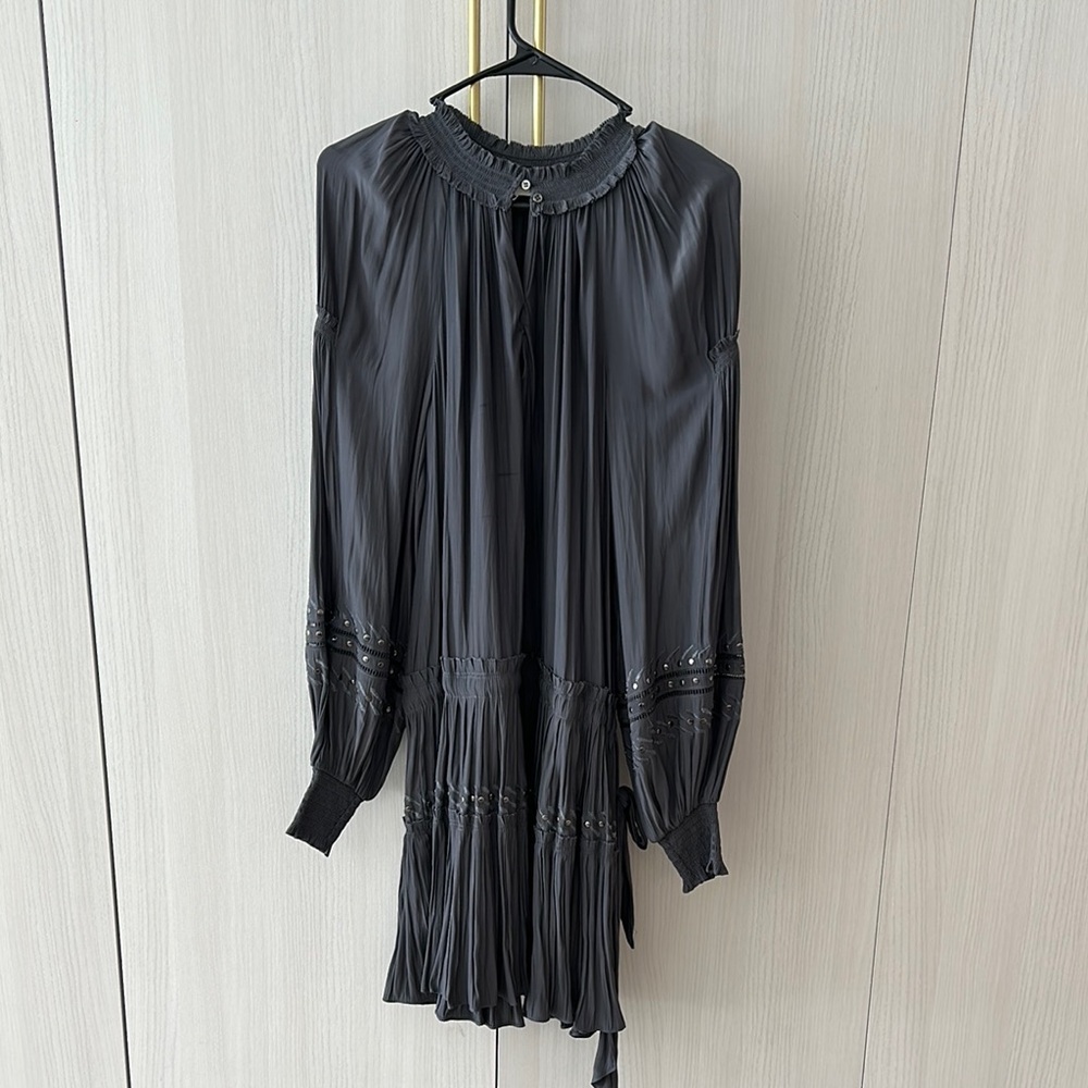 Ramy Brook Gray Long Sleeve Dress
￼